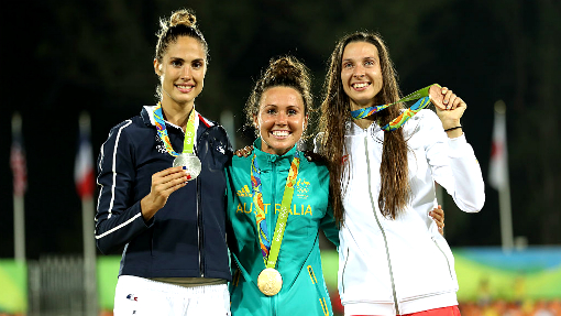 Австралийская спортсменка завоевала золото в современном пятиборье 