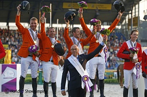 The Netherlands nails it to win team gold in thriller at the European Championships in Aachen