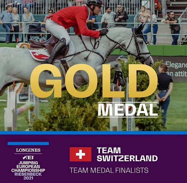 Команда Швейцарии завоевала Золото Чемпионата Европы по конкуру